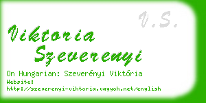 viktoria szeverenyi business card