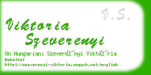 viktoria szeverenyi business card